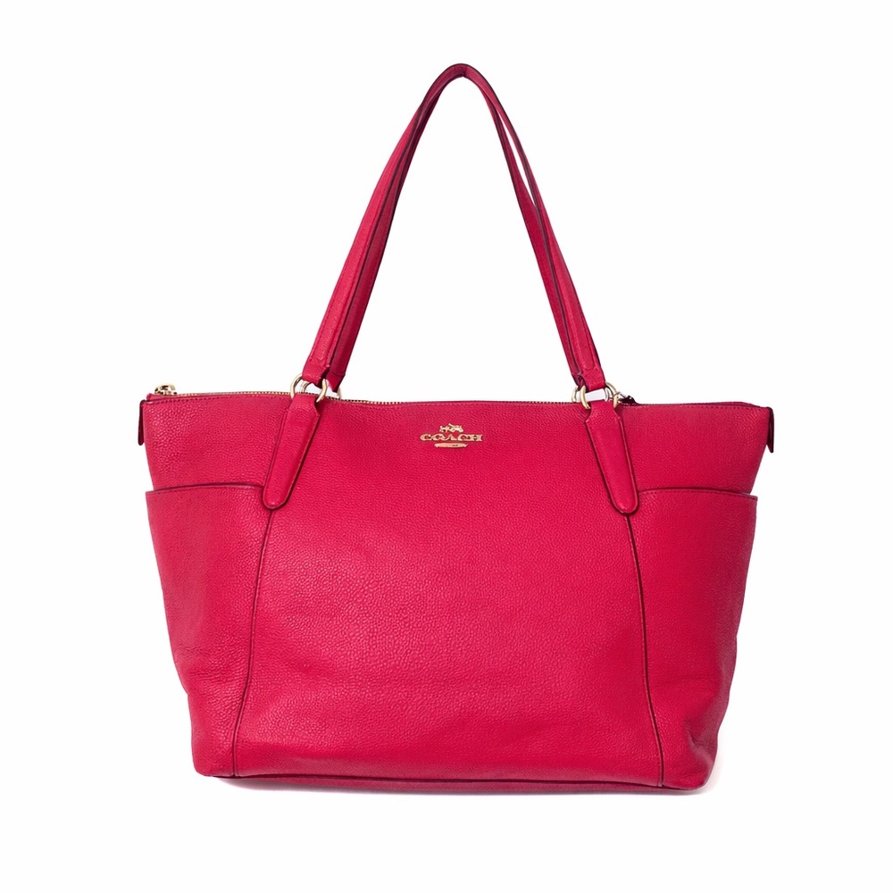 Coach Hot Pink Leather Tote Bag